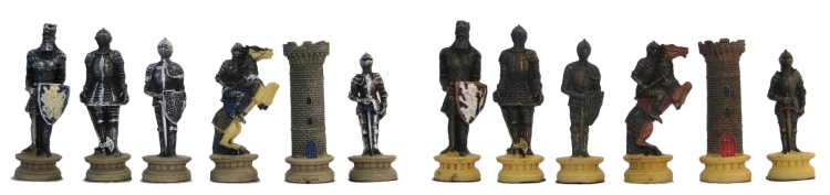 Medieval Knights Chessmen