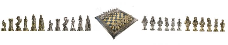 Theme Metal Chess Pieces