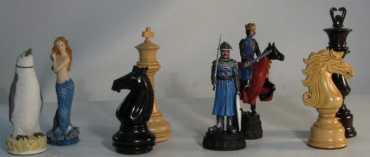 decorative chess pieces