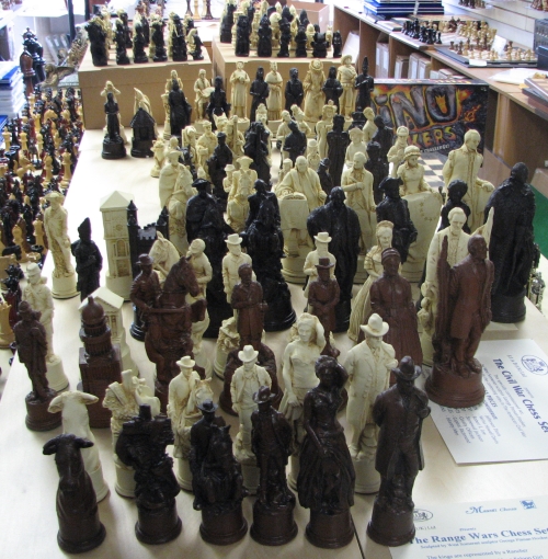 new crushed stone theme chessmen