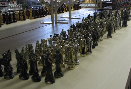 new Greek metal chess sets