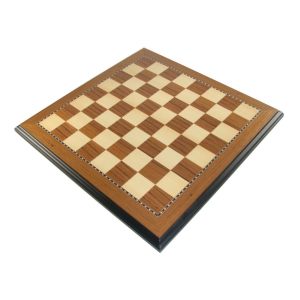 teak chessboard