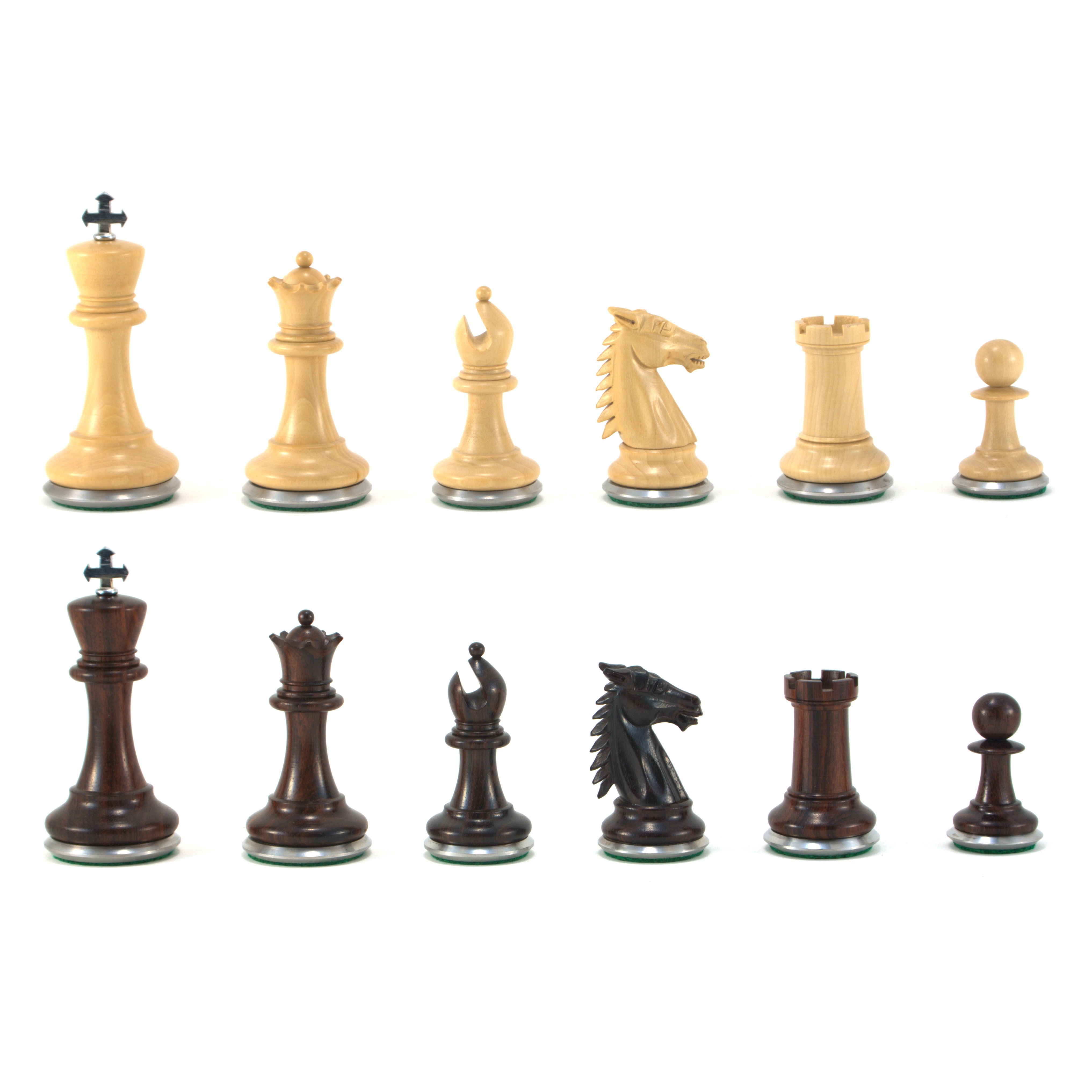 Olive Wood & Black Deluxe Chess Board 2 Squares