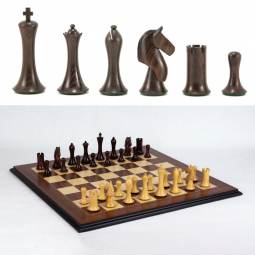 23" MoW Equinox Rosewood Weighted Staunton Presidential Chess Set