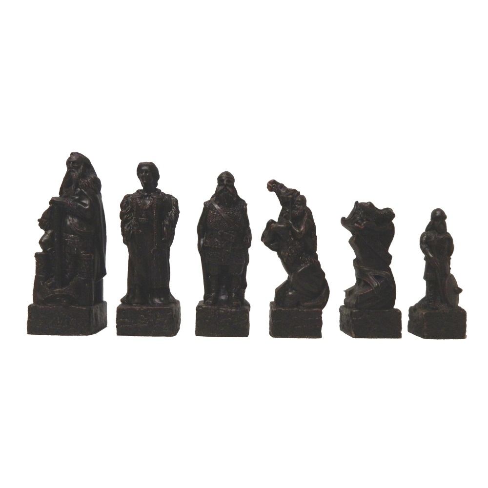 English and Scottish Crushed Stone Chess Pieces