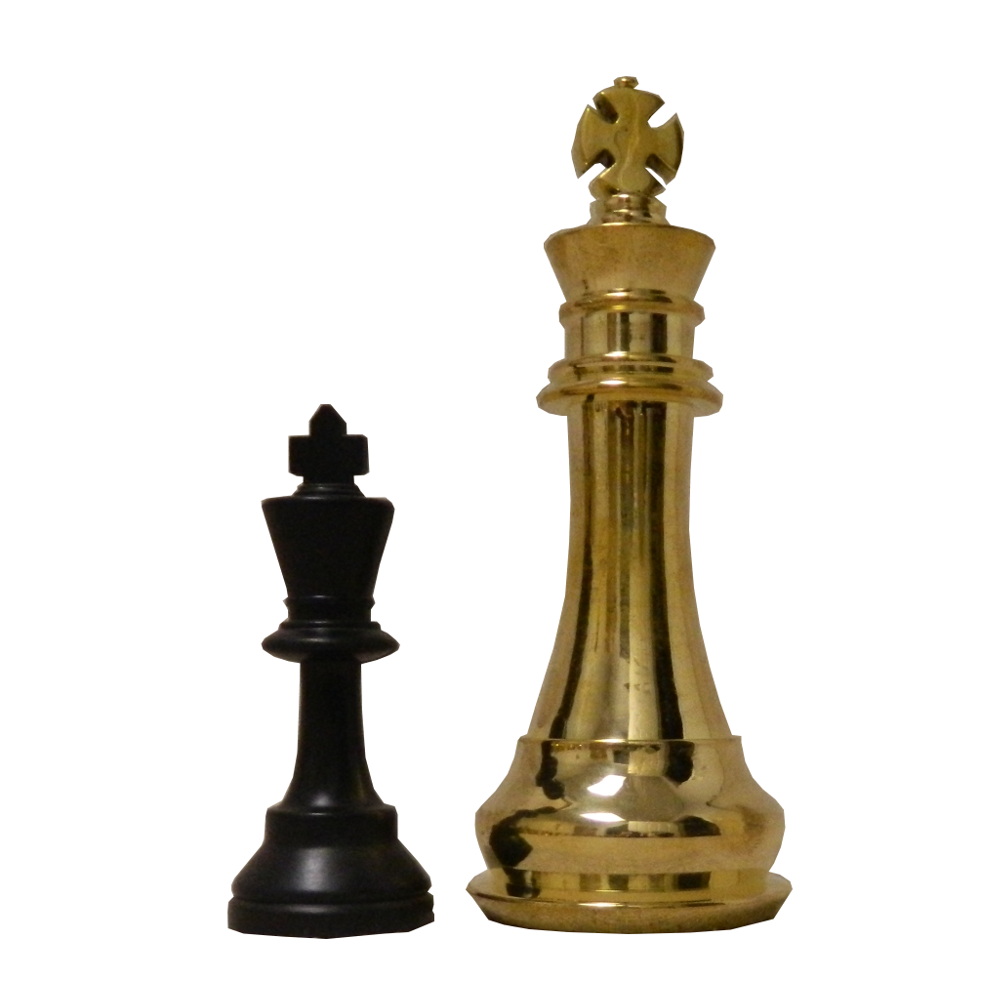 6 1/4 Brass Chess Pieces