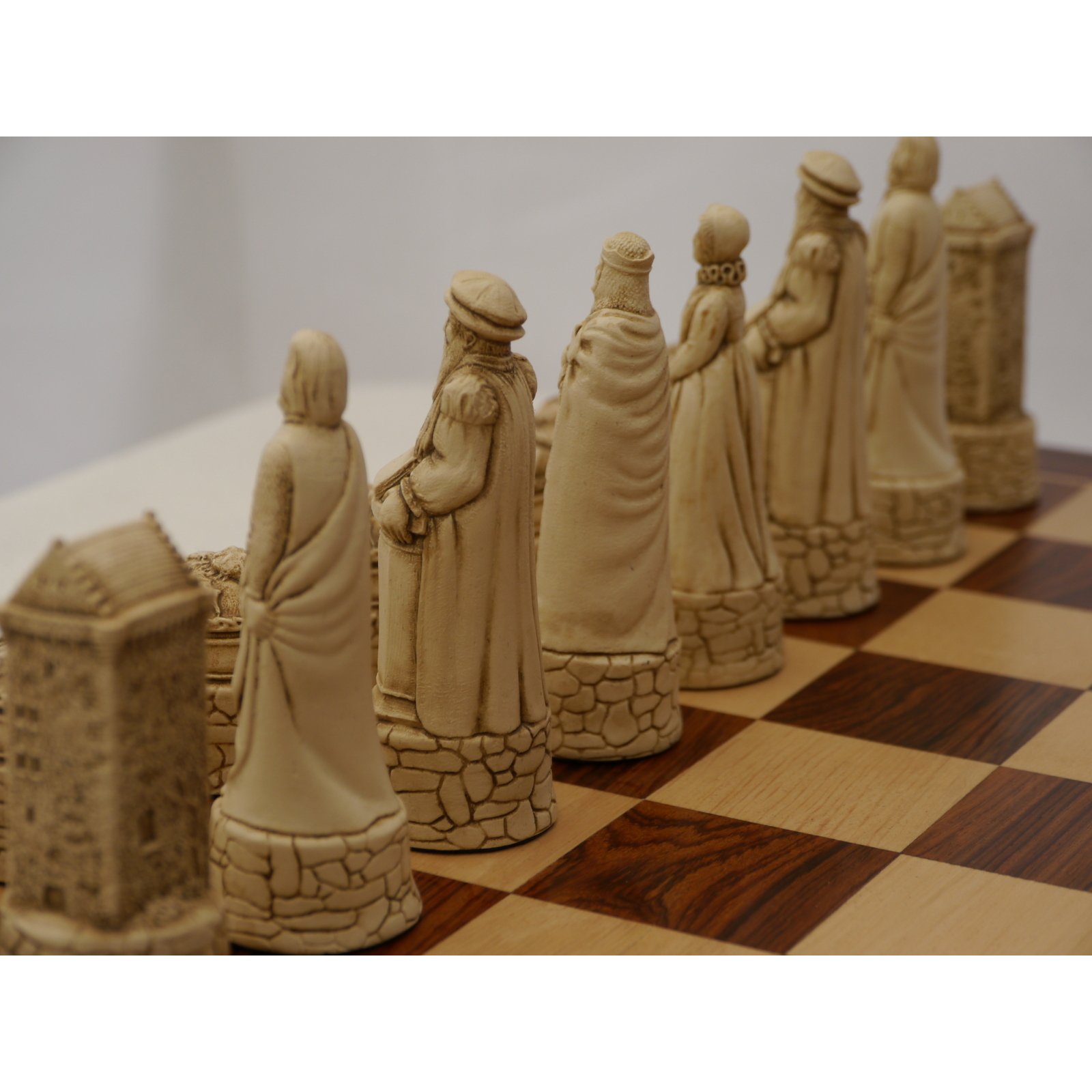 English and Scottish Crushed Stone Chess Pieces