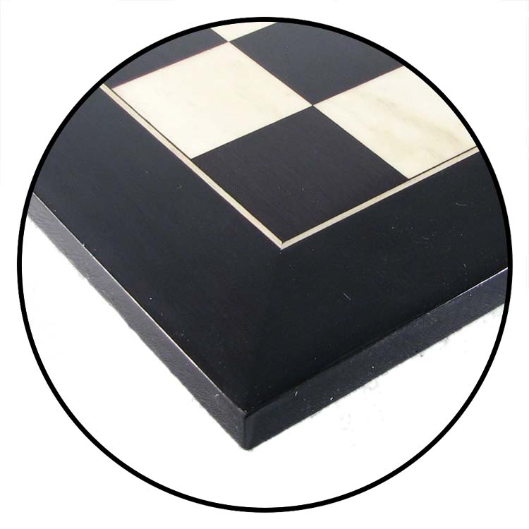 18" Black Erable Chess Board
