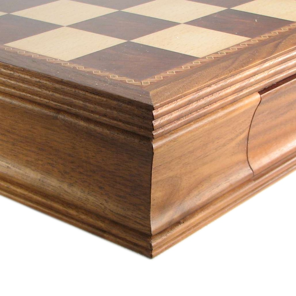 Wooden Chess Board With Drawer