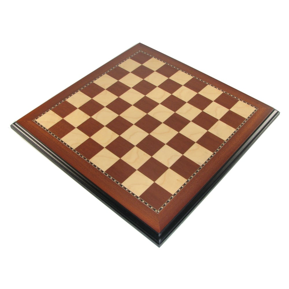 Mahogany and Maple Wooden Tournament Chess Board