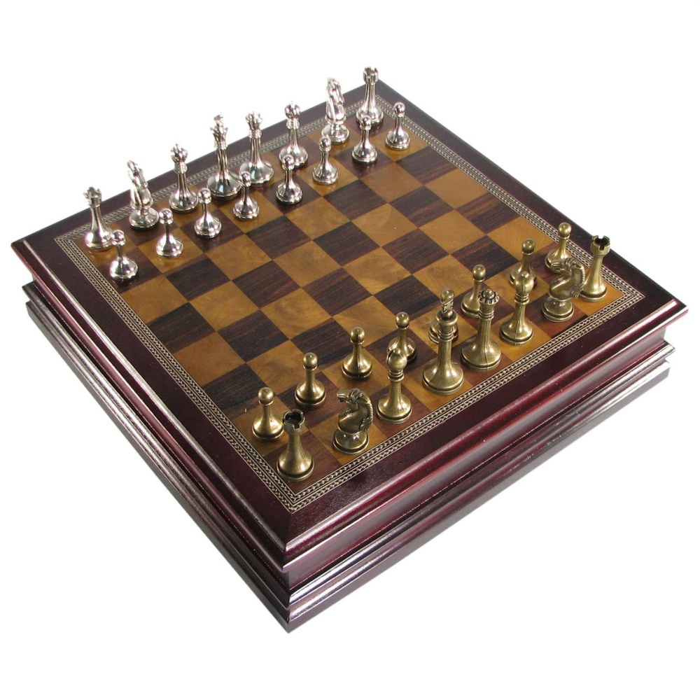 Competition Staunton Black Chess Set With Solid Wooden Box And Board - The  Chess Store