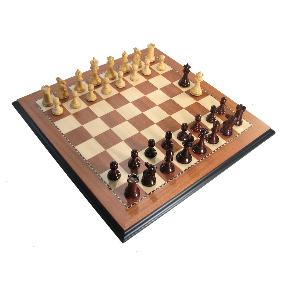 Chess & Checkers Luxe Maple Board Game