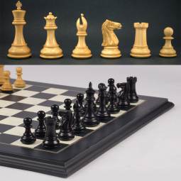 18" MoW Ebonized Luxe Legionnaires Presidential Chess Set