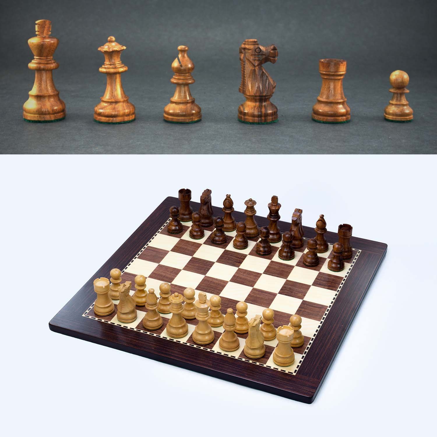 New Wooden Chess 2-in-1 Checkers Round Corner Fold Board Magnetic
