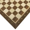 19" Walnut and Sycamore Standard Chess Board with Notation