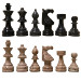 Black and Marina European Style Marble Chess Pieces