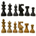 Black and Tan European Style Marble Chess Pieces