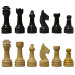 Black and Tan Rustic Style Marble Chess Pieces