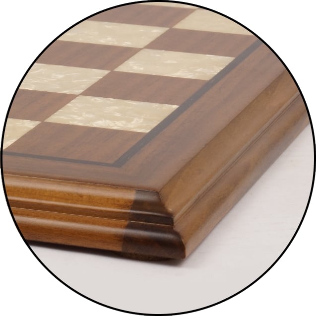 19" Walnut Beveled Chess Board (Add 129.95)